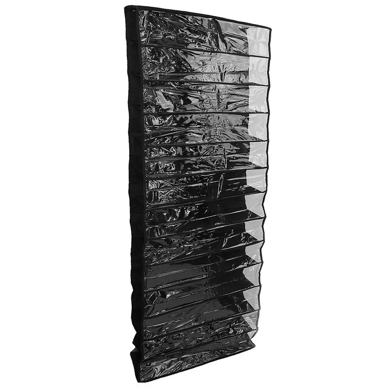 Over-the-Door Shoe Organizer – 26-Pocket Black Hanging Rack