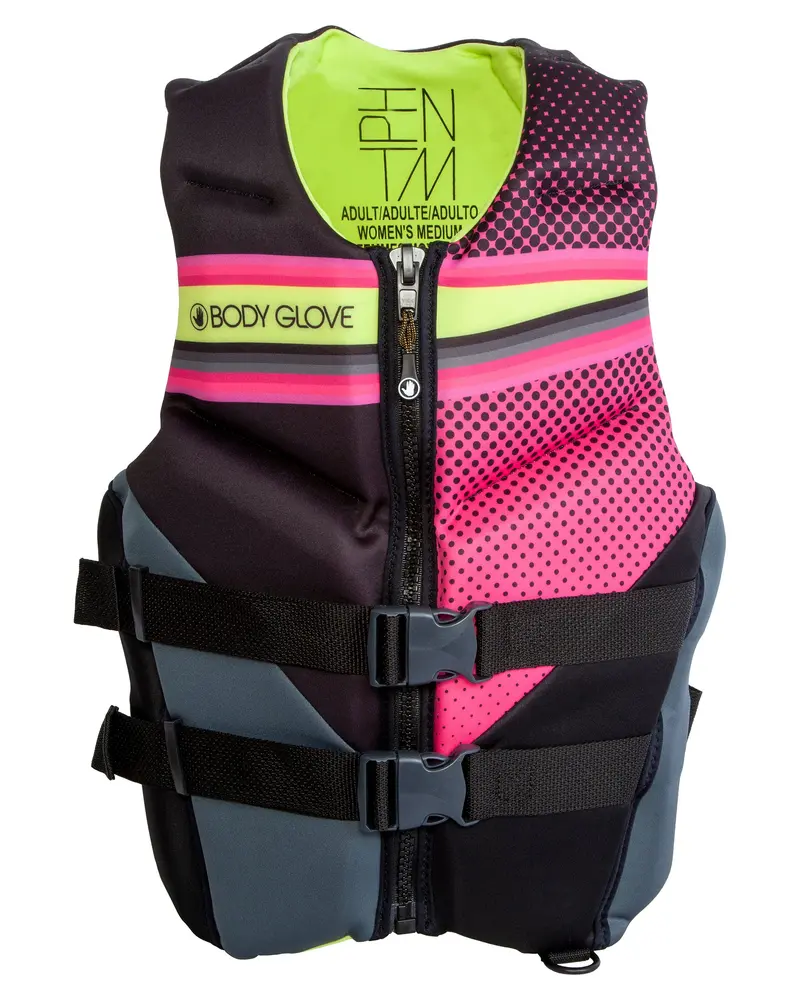 Phantom Women’s Coast Guard-Certified TCA PFD – Pink & Yellow