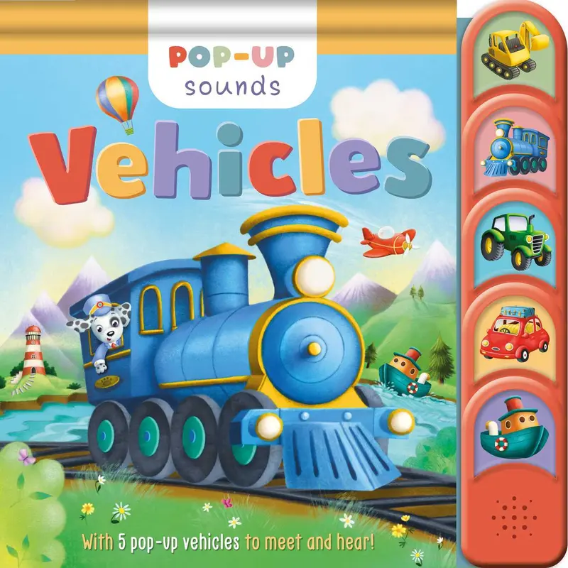 Pop-Up Sound Book: Vehicles – Interactive Audio Learning Experience