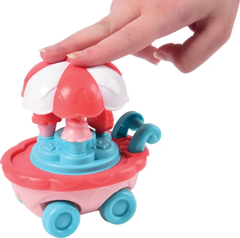 Press-and-Go Interactive Ice Cream Cart Toy