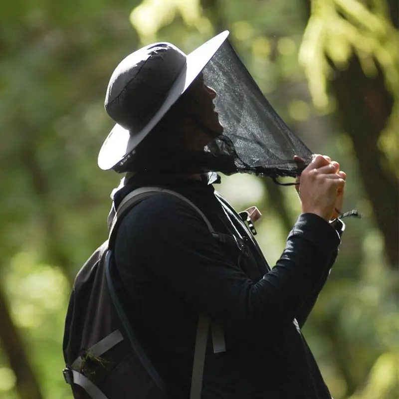 Pyramid Pop-Up Hat with Integrated Head Net – UV & Insect Protection