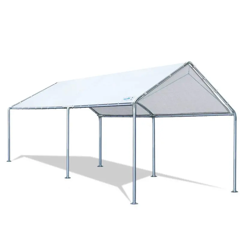 Quictent 10′ x 20′ Upgraded Carport – Weather-Resistant White Shelter for Vehicles or Equipment