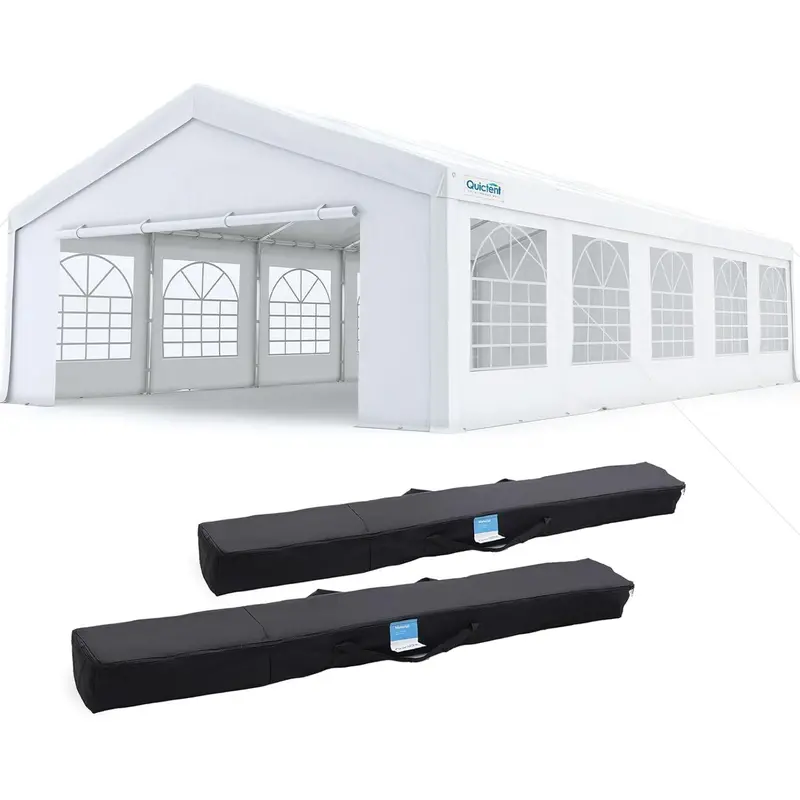 Quictent 10×30 FT Heavy-Duty Party Tent – Outdoor Carport & Wedding Event Shelter with Steel Frame