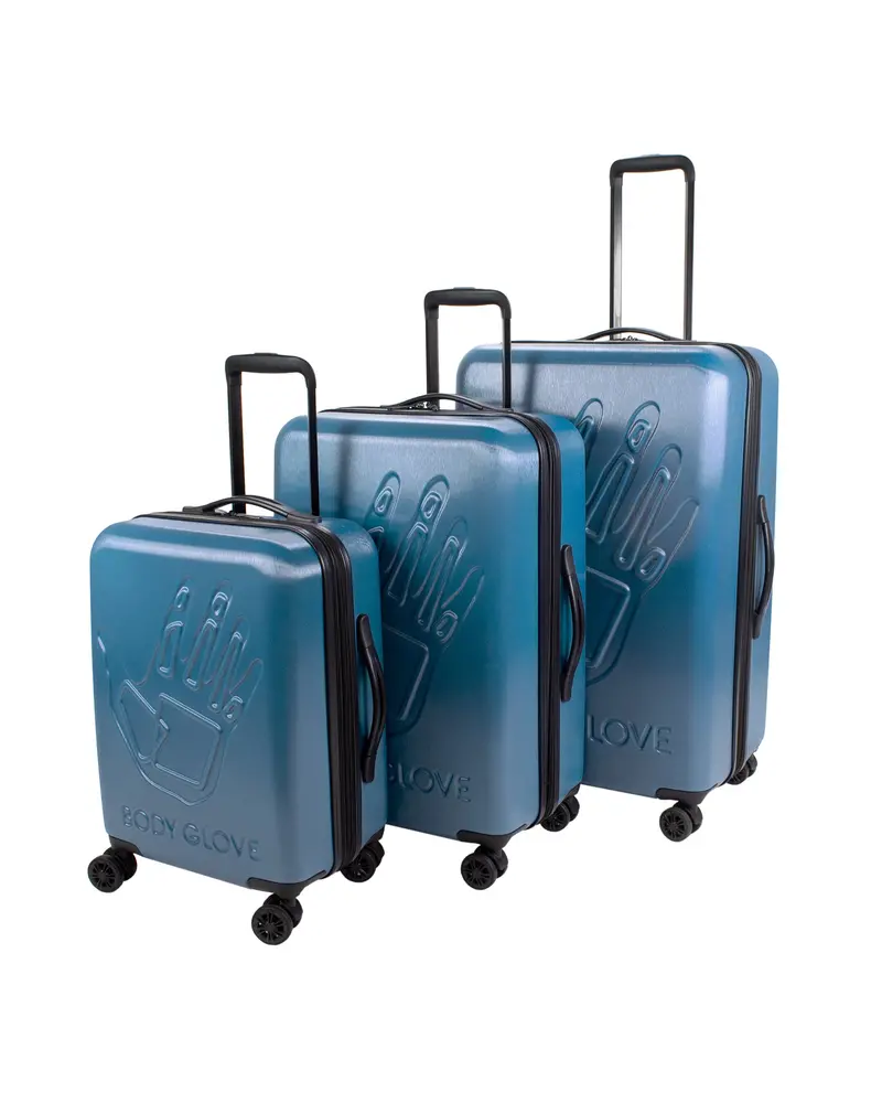 Redondo 3-Piece Polycarbonate Luggage Set – Teal Cavern Hue