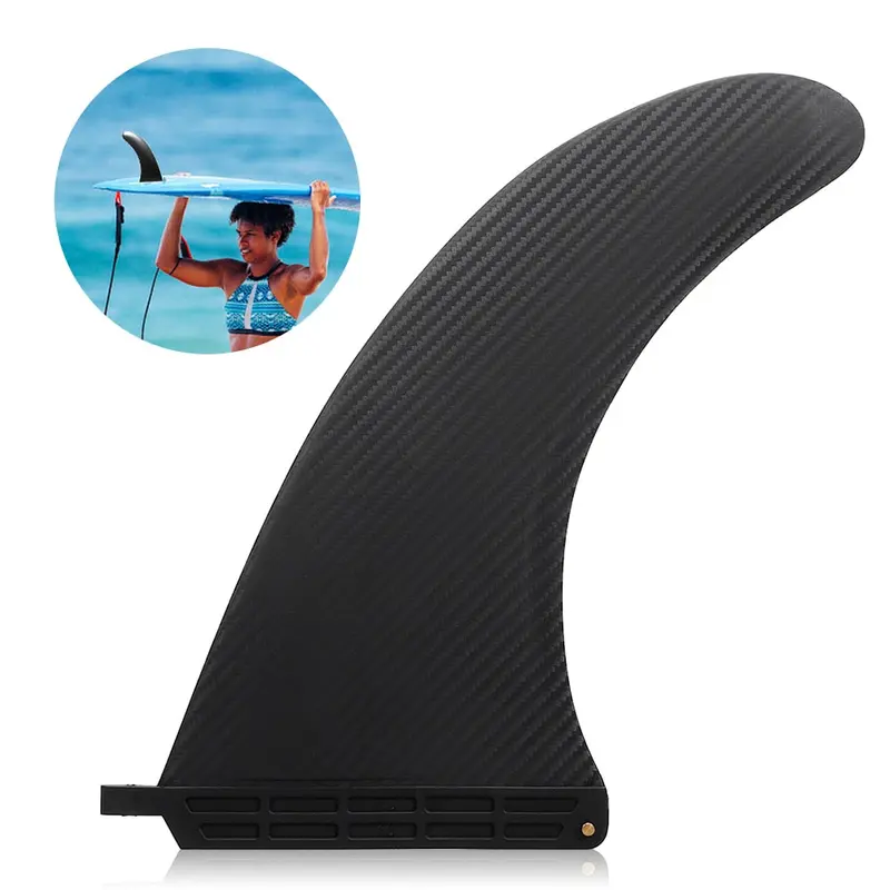 Replaceable Center Surfboard Fin – Nylon Single Fin for Longboards, SUPs, and Paddleboards (6.5–10 in)