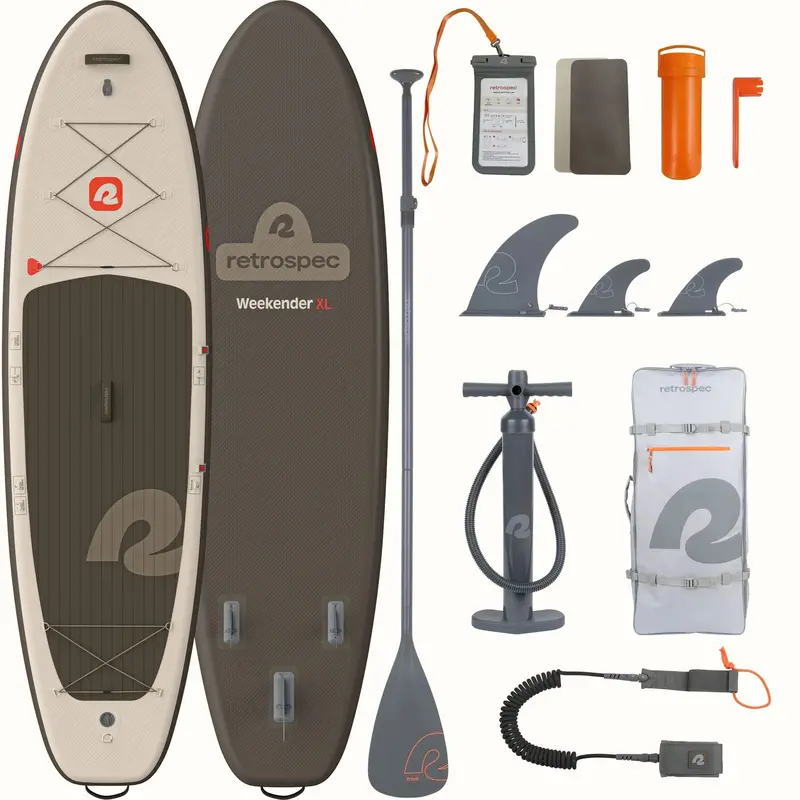 RETROSPEC Weekender XL Inflatable SUP – 11 Foot Stand-Up Paddleboard