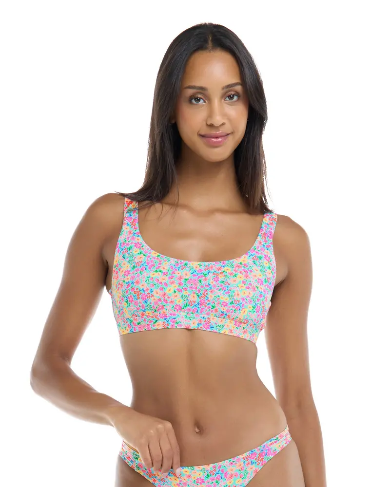 Sea Mist Estella Star Cross-Back Sports Bra – Light Support