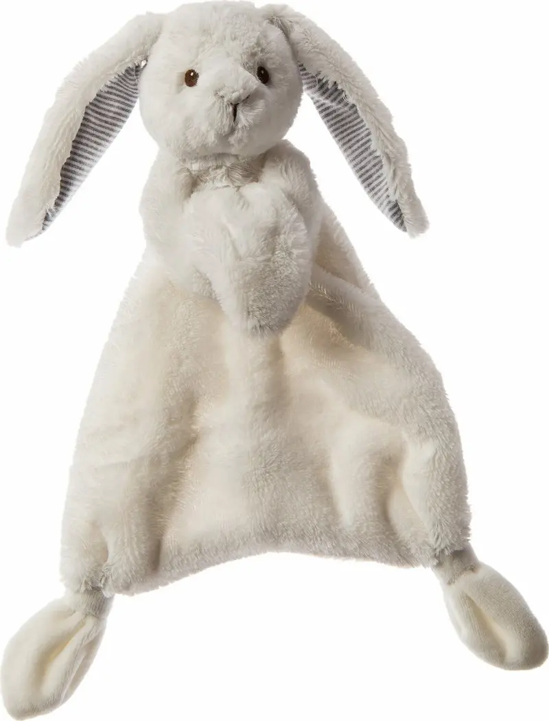 Silky Bunny Lovey Blanket – White Ultra-Soft Security Blanket