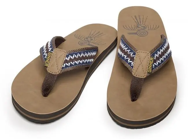 Sinner Unawatuna Men’s Flip-Flops – Earthy Brown