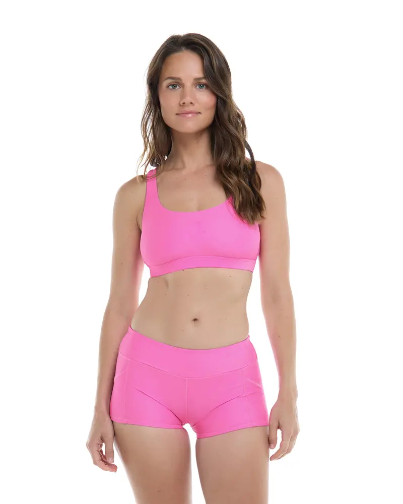 Smoothies Star Cross-Back Sports Bra – D Cup in Sugar Plum