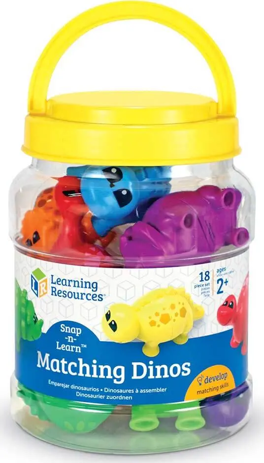 Snap-and-Learn Dinosaur Matching Set