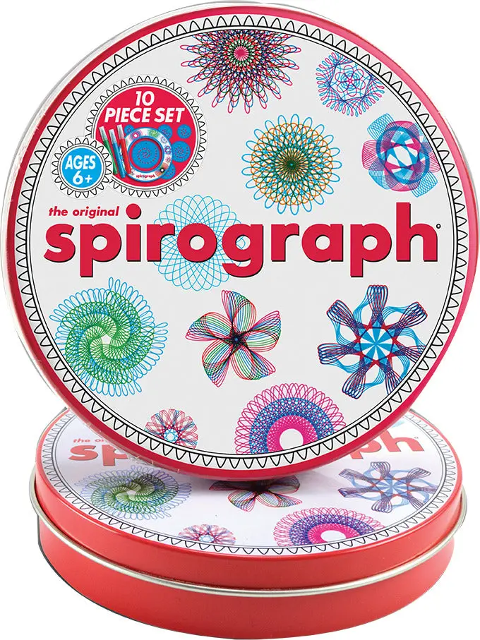 Spirograph Mini Gift Tin – Portable Drawing Kit for Creative Patterns
