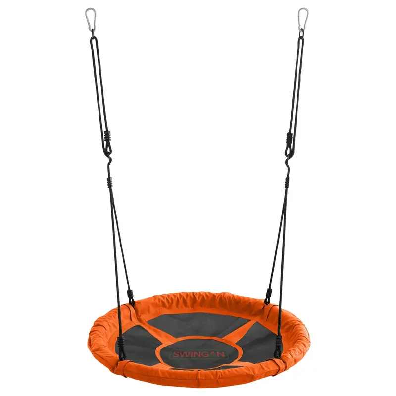 Swingan 37.5-Inch Nest Swing in Orange – Fun, Social-Style Hanging Seat for Play Areas