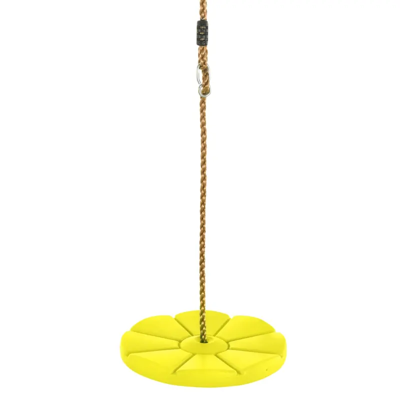 Swingan Adjustable Disc Swing in Bright Yellow – Spinning Seat for Active Play