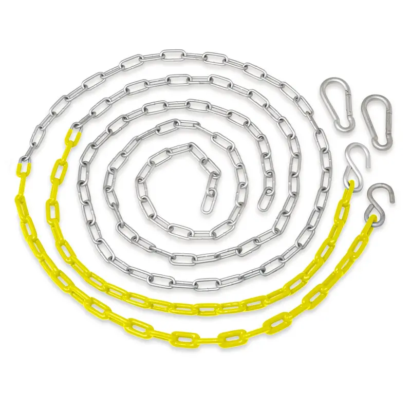 Swingan Yellow Vinyl-Coated Swing Chains – Pack of Two for Safe, Smooth Swinging