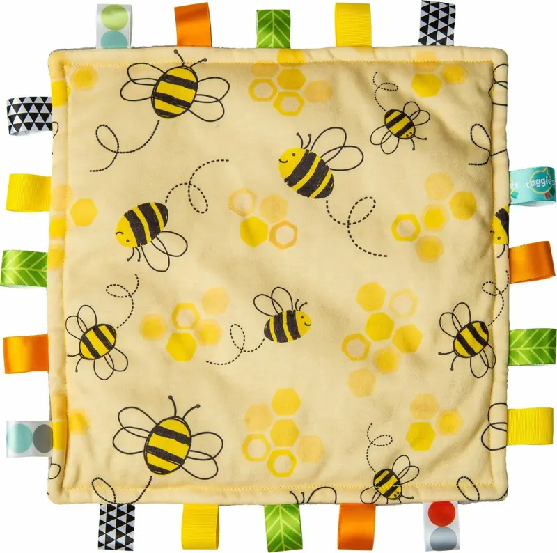 Taggies Original Comfy Bee-Design Sensory Blanket