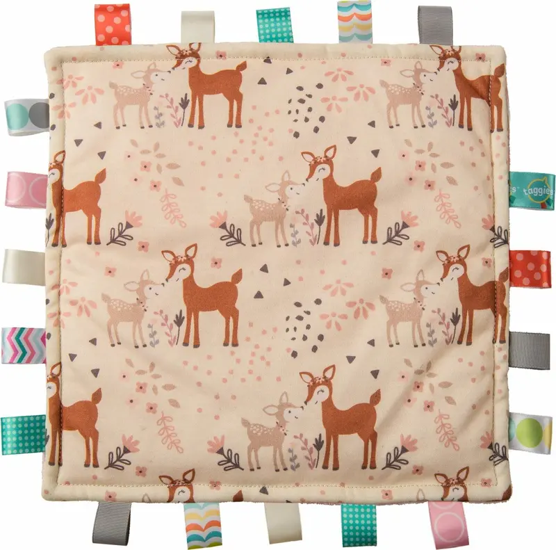 Taggies Original Comfy Fawn – Snuggly Tag Blanket