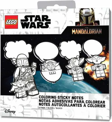 The Mandalorian LEGO Star Wars Coloring Sticky Notes