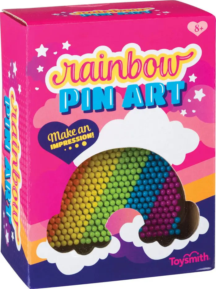 Toysmith Rainbow Pin Art Desk Toy – Creative Fidget Display