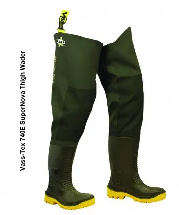 Vass 740-60E SuperNova Thigh-High Waders – Non-Studded