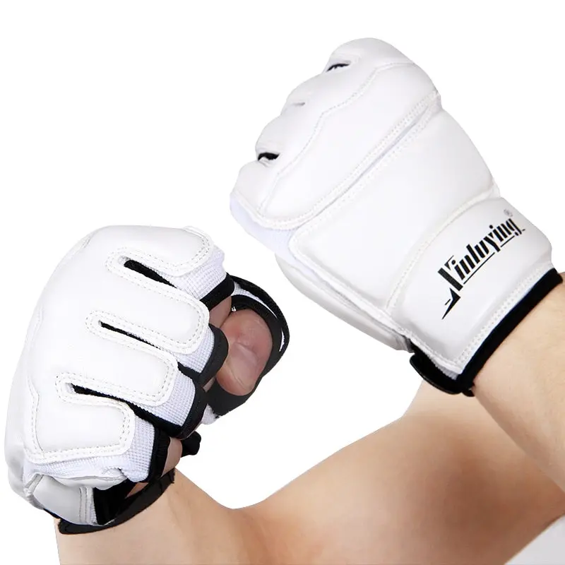 Versatile Half-Finger Combat Gloves – Sanda, Muay Thai, Taekwondo, and Boxing Training Protection for Adults & Kids