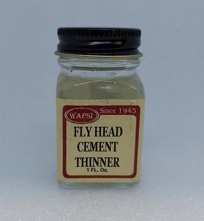 Wapsi Fly Head Cement Thinner for Controlled Application and Cleanup