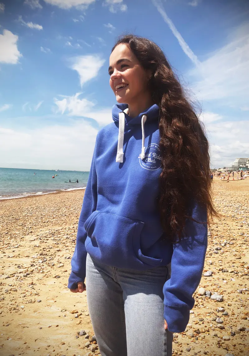 West Pier Board Riders Club Hoodie – Navy Blue with Embroidered Logo