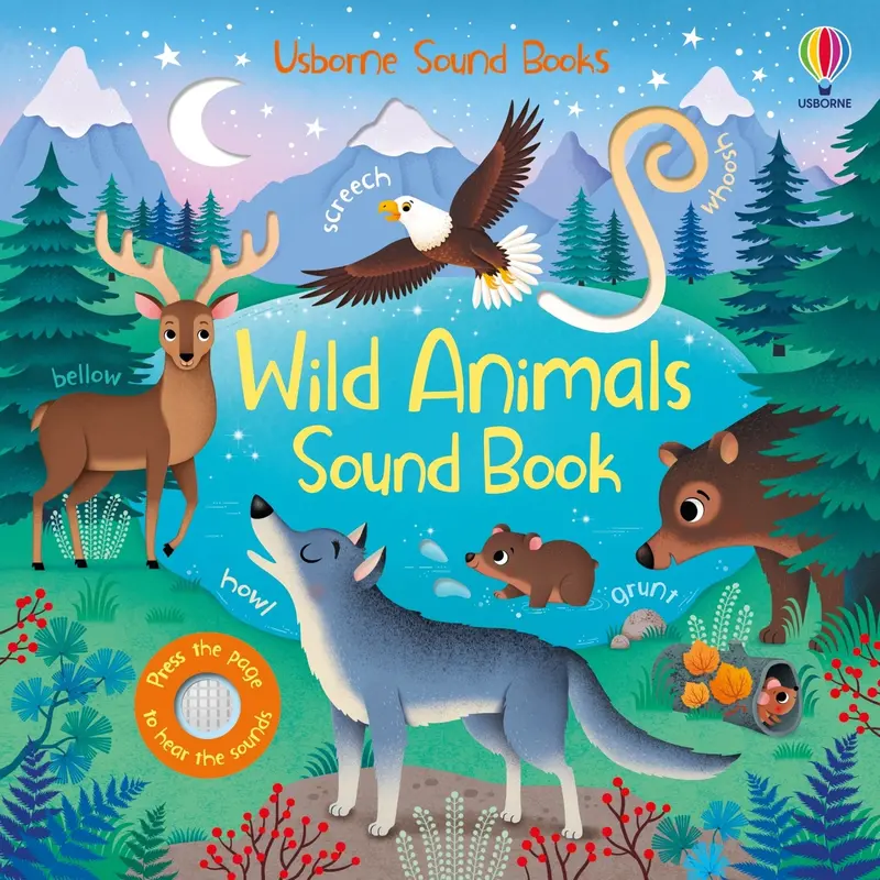 Wild Animals Sound Book – Press-and-Play Animal Noises for Toddlers