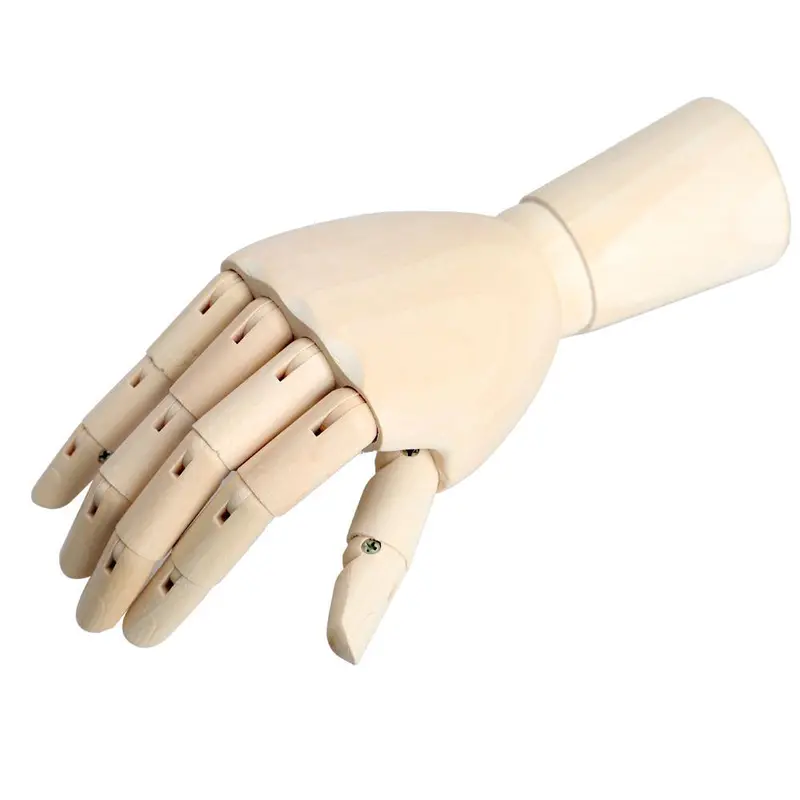 Wooden Right Hand Sculpture for Art Practice