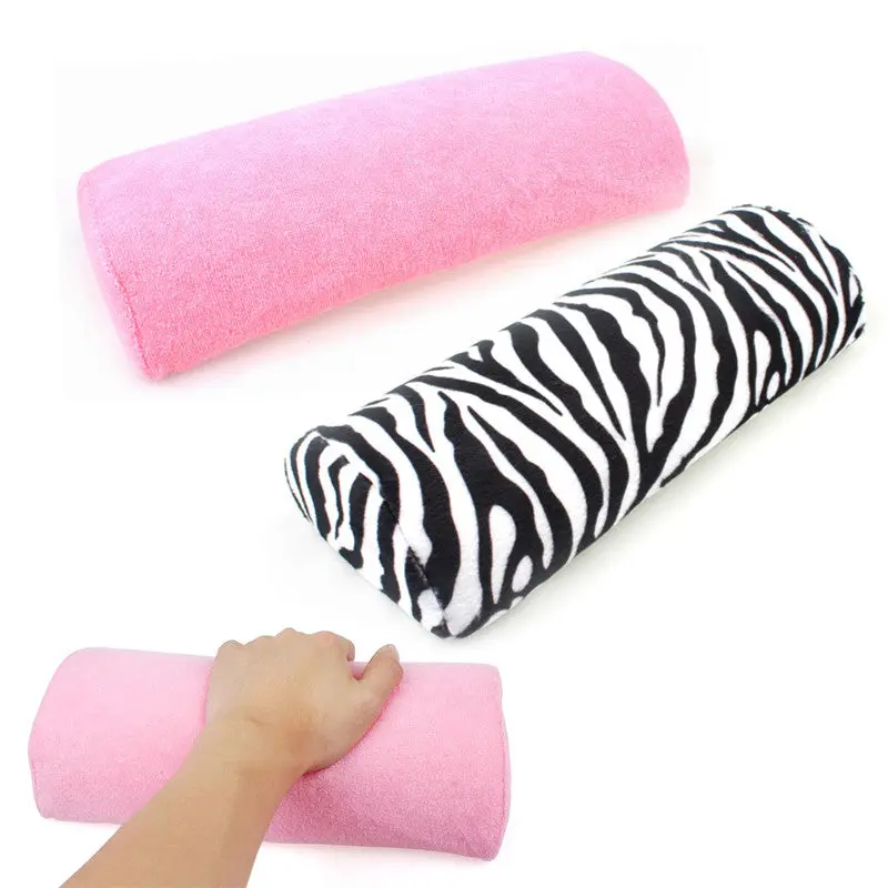 Zebra-Stripe or Pink Soft Hand Rest for Nail Art