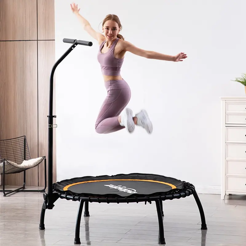 Zupapa 40-Inch Silent Mini Trampoline for Adults & Kids – Indoor Fitness Rebounder, 330 lb Weight Capacity