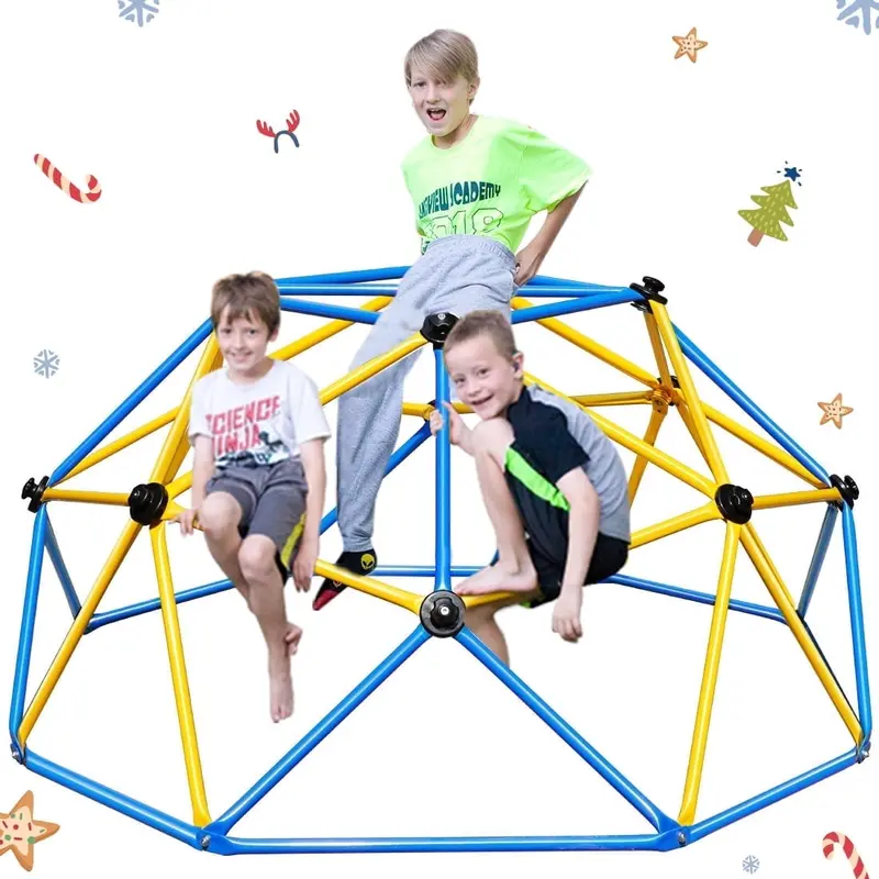 Zupapa 6 FT Decagonal Climbing Dome – Upgraded Geo Dome Playset for Kids, All-in-One Outdoor Climber with Simple Setup