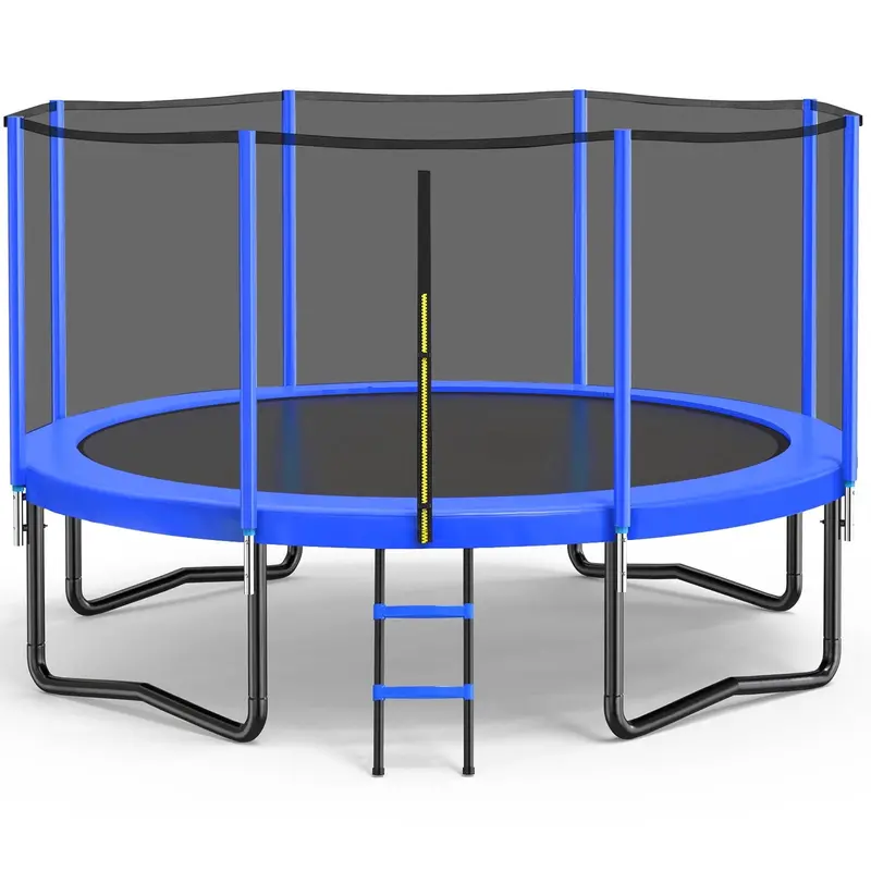 Zupapa Premium Outdoor Trampoline Bundle – 450 lb Weight Limit, Enclosed Jumping Area, and Heavy-Duty Steel Construction for Kids & Adults